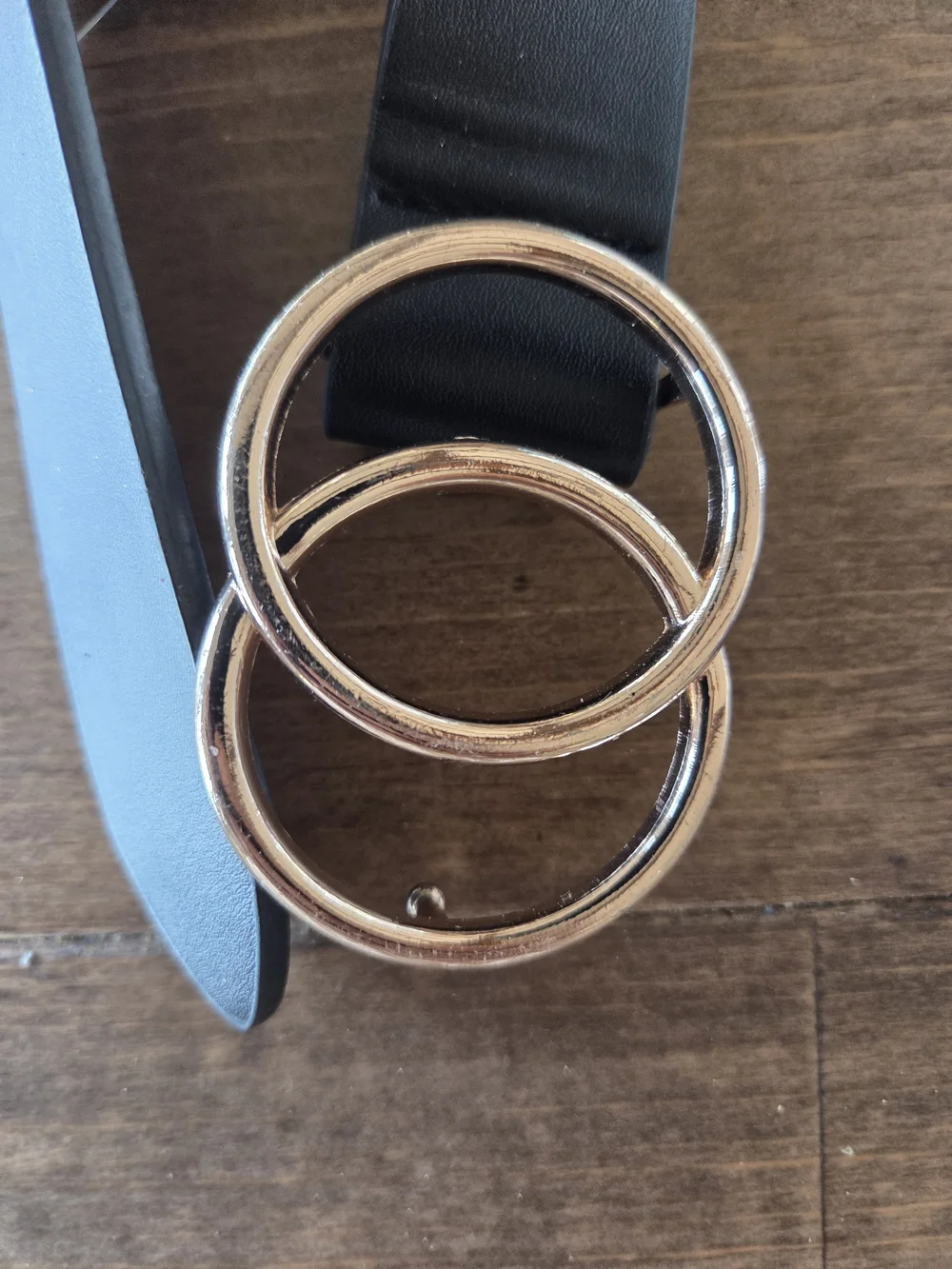Black Belt with Gold Buckle